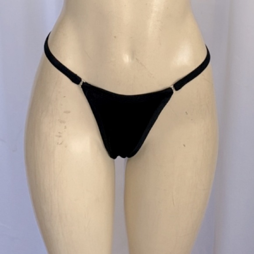 Thong Bikini -BLACK / Handcrafted by @houseofhotcocoa